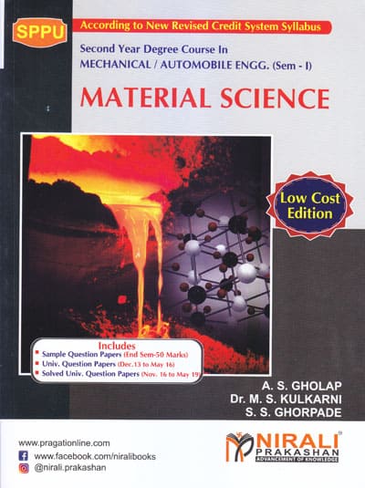 MATERIAL SCIENCE | DR M S KULKARNI , A S GHOLAP , S S GHORPADE
