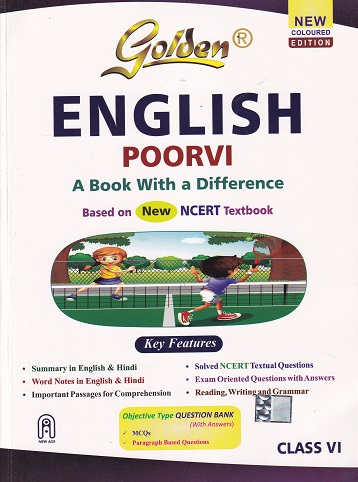 GOLDEN ENGLISH POORVI (A BOOK WITH A DIFFERENCE) CBSE CLASS 6th | NEW AGE