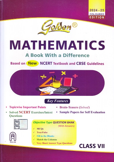 Golden MATHEMATICS (A BOOK WITH A DIFFERENCE) Class 7th CBSE | New Age