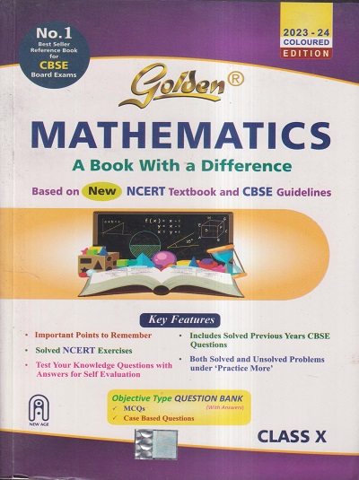 GOLDEN MATHEMATICS (A BOOK WITH A DIFFERENCE) CBSE CLASS 10th | NEW AGE