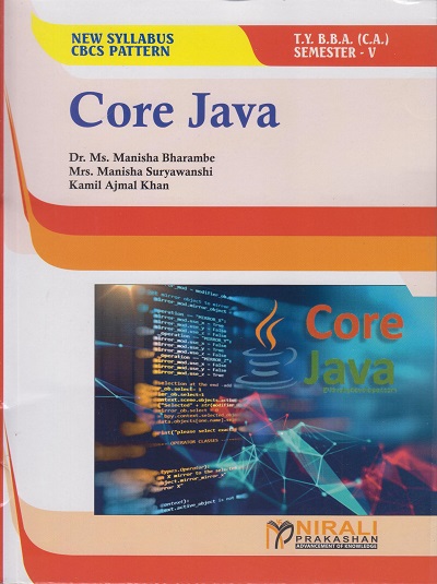 CORE JAVA (Third Year TY BBA (CA) Semester 5)