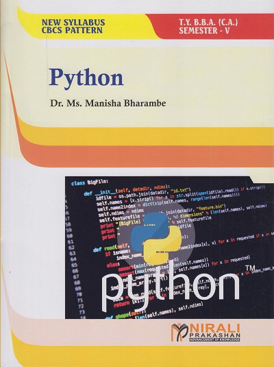 PYTHON (Third Year TYBBA (CA) Semester 5)