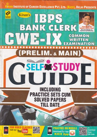 IBPS BANK CLERK CWE-IX - Prelims and Main | | Kiran Prakashan