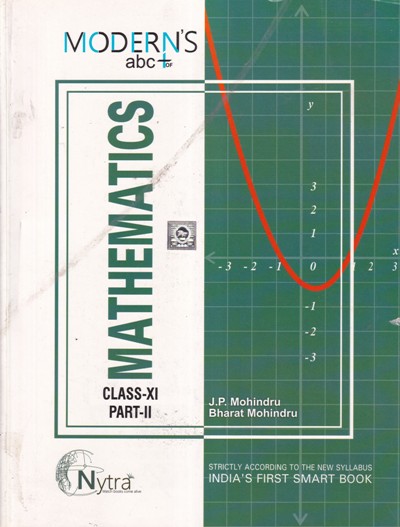 MATHEMATICS PART 1 - For Class 11th CBSE | J. P. MOHINDRU, BHARAT MOHINDRU | Modern Publishers