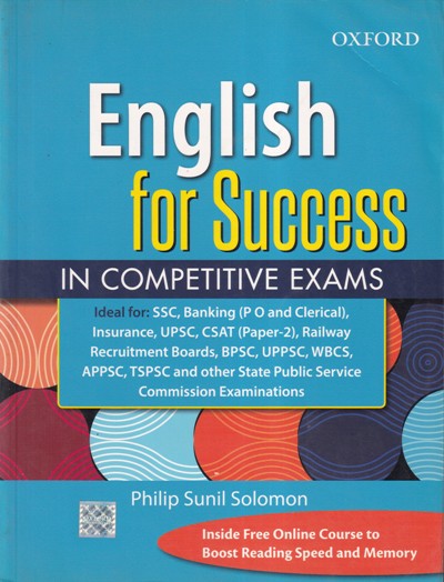ENGLISH FOR SUCCESS IN COMPETITIVE EXAMS | PHILIP SUNIL SOLOMON | Oxford
