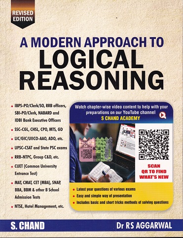A MODERN APPROACH TO LOGICAL REASONING | DR. R. S. AGGARWAL | S.Chand