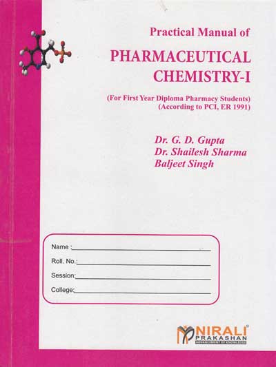 PRACTICAL MANUAL OF PHARMACEUTICAL CHEMISTRY I
