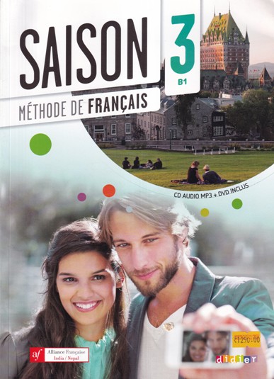 Set of 2 Books - SAISON METHODE DE FRANCAIS 3 B1, CAHIER D ACTIVITIES 3 B1 | GOYAL