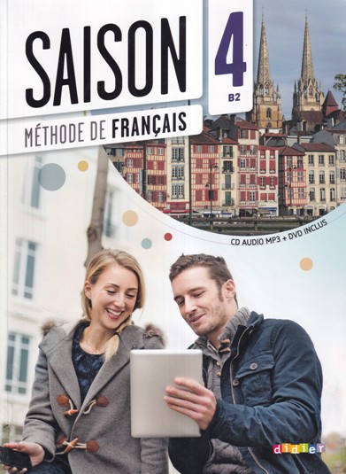 Set of 2 Books - SAISON METHODE DE FRANCAIS 4 B2 , CAHIER D ACTIVITES 4 B2 | GOYAL