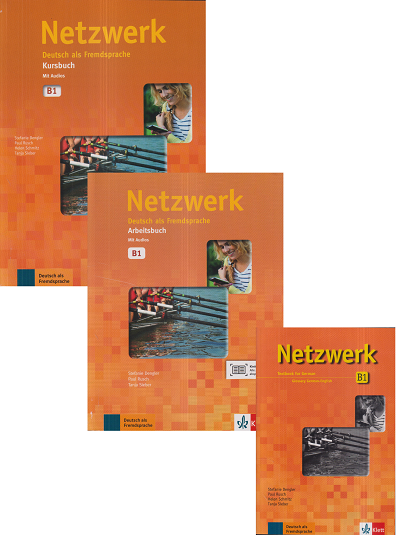 NETZWERK B1 (Set of 3 Books) DEUTSCH ALS FREMDSPRACHE KURSBUCH & ARBEITSBUCH & TEXTBOOK FOR GERMAN | STEFANIE DENGLER, PAUL RUSCH, HELEN SCHMITZ, TANJA SIEBER | GOYAL