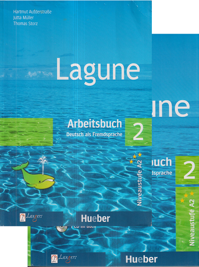 LAGUNE 2 (Set of 2 Books) KURSBUCH & ARBEITSBUCH DEUTSCH ALS FREMDSPRACHE | HUEBER | Langers