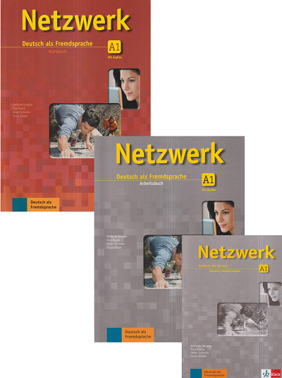 NETZWERK A1 (Set of 3 Books) DEUTSCH ALS FREMDSPRACHE KURSBUCH & ARBEITSBUCH & TEXTBOOK FOR GERMAN | STEFANIE DENGLER, PAUL RUSCH, HELEN SCHMITZ, TANJA SIEBER | GOYAL