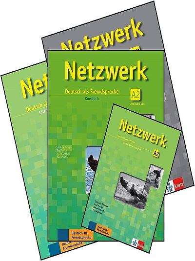 NETZWERK A2 (Set of 4 Books) DEUTSCH ALS FREMDSPRACHE KURSBUCH & ARBEITSBUCH & TEXTBOOK FOR GERMAN | STEFANIE DENGLER, PAUL RUSCH, HELEN SCHMITZ, TANJA SIEBER | GOYAL