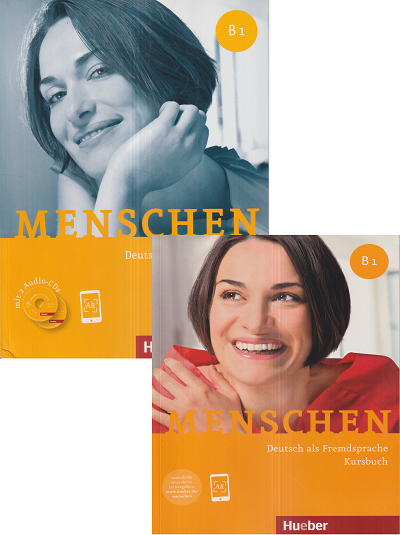 MENSCHEN B1 (Set of 2 Books) DEUTSCH ALS FREMDSPRACHE KURSBUCH & ARBEITSBUCH | HUEBER | Langers