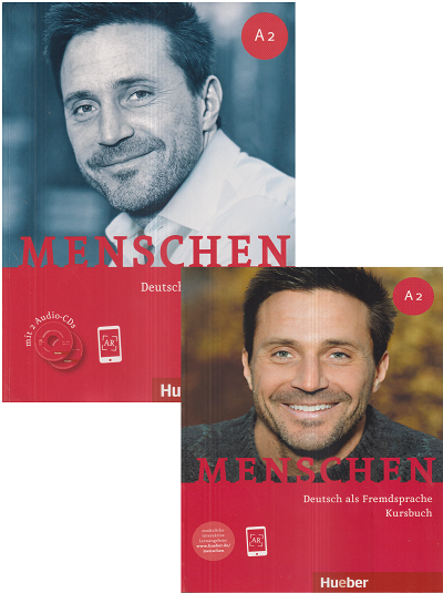 MENSCHEN A2 (Set of 2 Books) DEUTSCH ALS FREMDSPRACHE KURSBUCH & ARBEITSBUCH | HUEBER | Langers