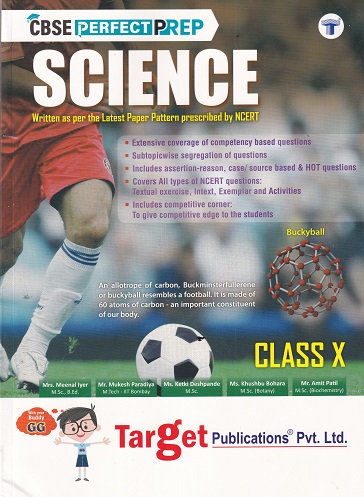 CBSE PERFECT PREP SCIENCE (NCERT) Std. X/Std. 10 | Target Publications