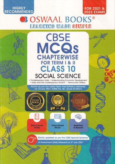 CBSE MCQS CHAPTERWISE FOR TERM I AND II CLASS 10 SOCIAL SCIENCE | OSWAL